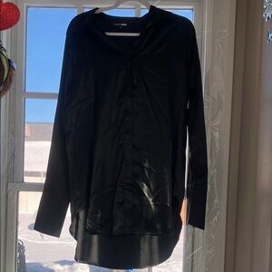 Eloquii Black Button Down Shirt